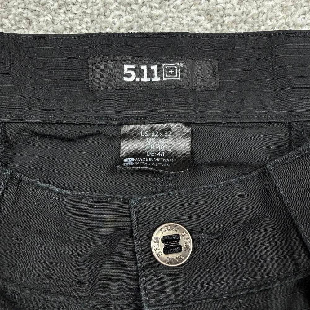 5.11 Tactical Cargo Pants Mens 32x32 Black Ripstop Utility Work Hiking Outdoor
